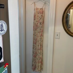 Reformation floral bridesmaids dress